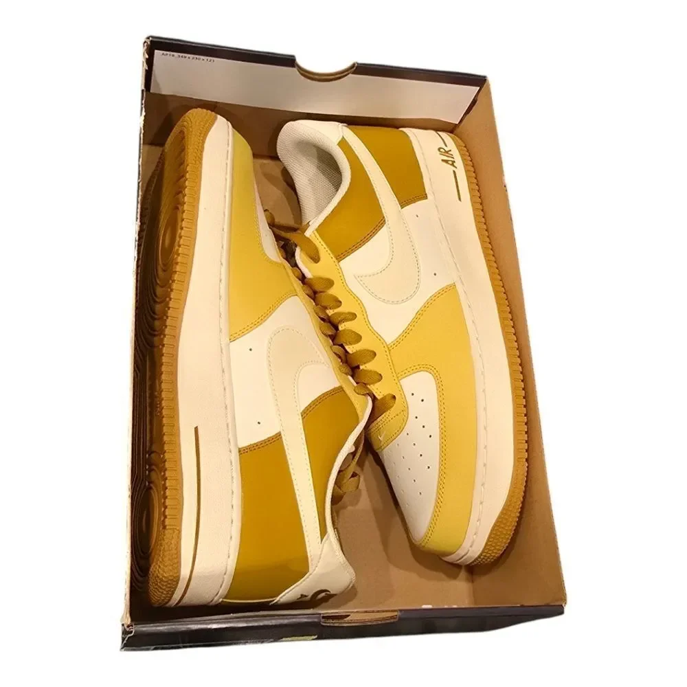 Nike Men’s Air Force 1 '07 Training Size 7.5 Bronzine / Coconut Milk FZ4034-716 - Picture 9 of 10